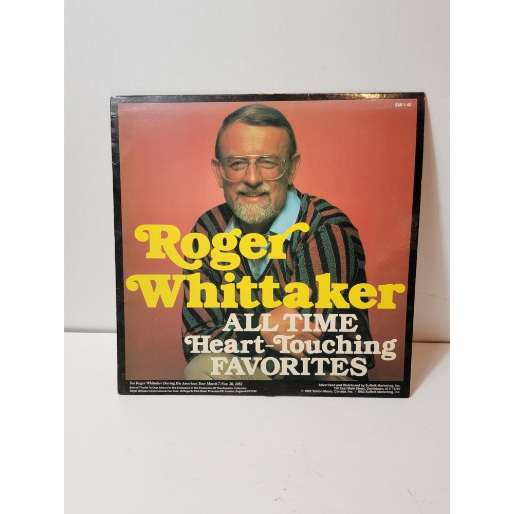 1982 Roger Whittaker All Time Heart-Touching Favorites Vinyl Record Album